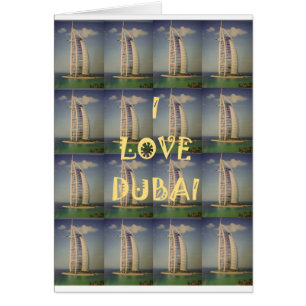 I Kärlek Dubai Hälsningskort