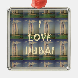 I Kärlek Dubai Julgransprydnad Metall