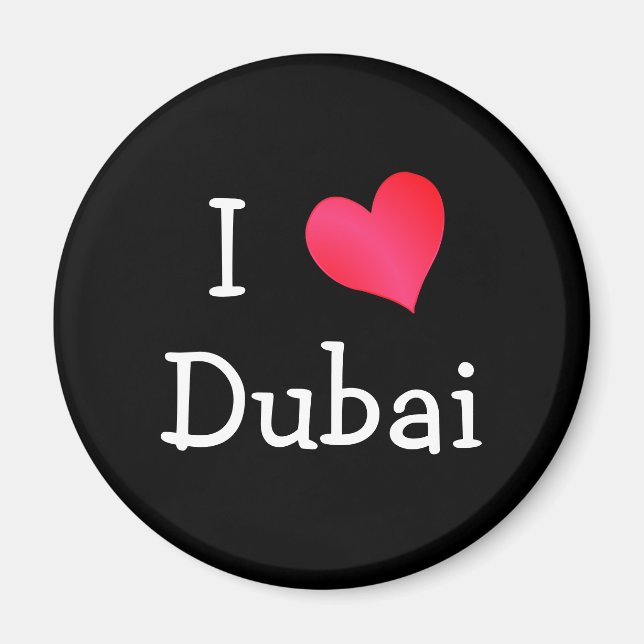 I Kärlek Dubai Magnet (Framsidan)