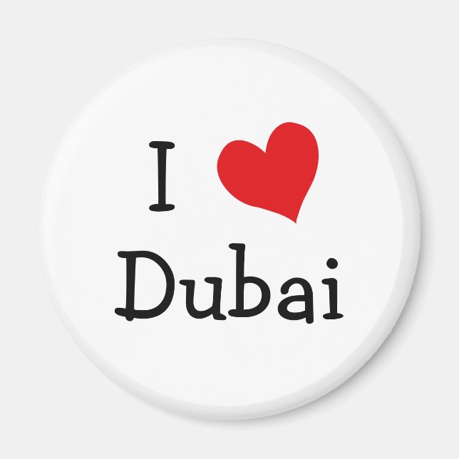 I Kärlek Dubai Magnet (Framsidan)