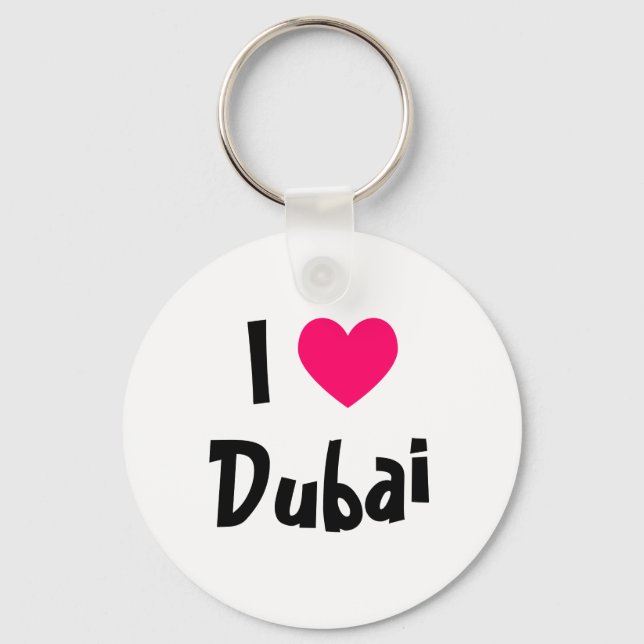 I Kärlek Dubai Nyckelring (Framsida)