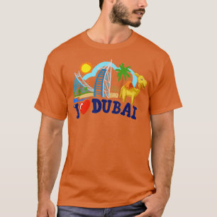 I kärlek Dubai UAE Förenade Arabemiraten Skyscrape T Shirt