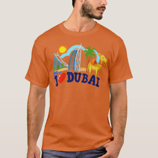 I kärlek Dubai UAE Förenade Arabemiraten Skyscrape T Shirt