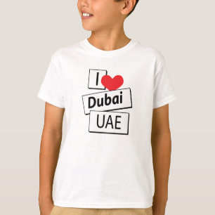 I Kärlek Dubai UAE Tee Shirt
