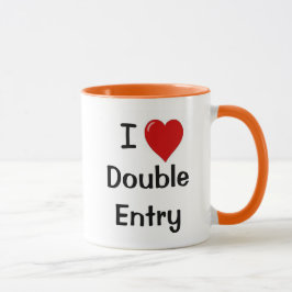 I Kärlek Dubbla Entry Accounting Innuendo Accounta Mugg