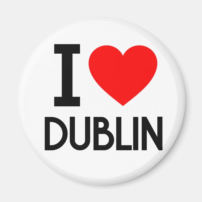 I Kärlek Dublin Magnet (Framsidan)