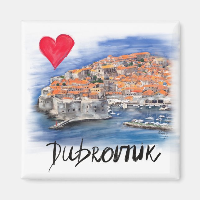 I kärlek Dubrovnik Magnet (Framsidan)
