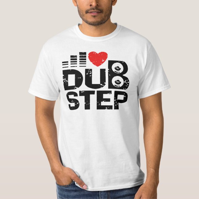 I Kärlek Dubstep T Shirt (Framsida)