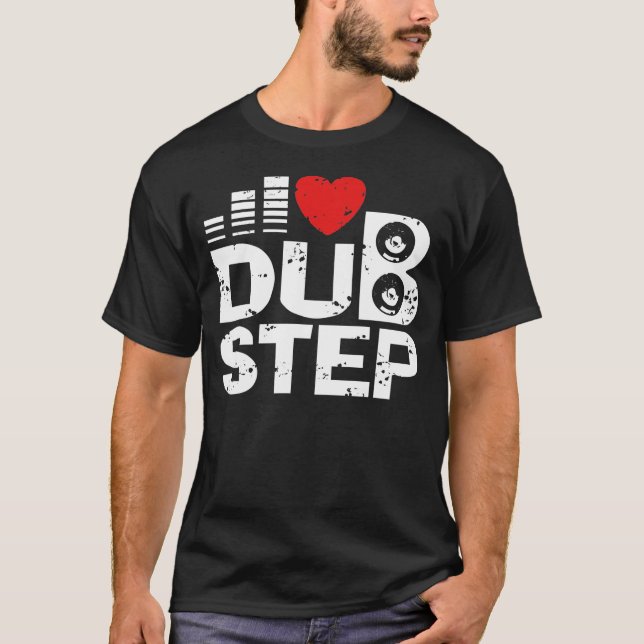 I Kärlek Dubstep T Shirt (Framsida)