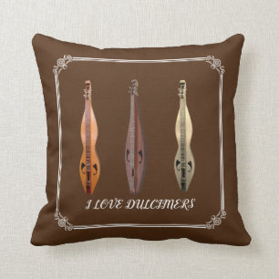 I KÄRLEK DULCIMER KUDDE