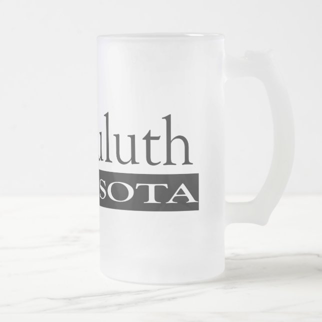 I Kärlek Duluth Minnesota Frostat Ölglas (Höger)