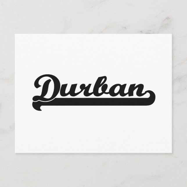 I kärlek Durban South Afrika Classic Design Vykort (Framsida)