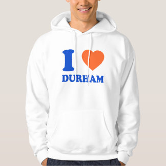 I Kärlek Durham Heart NC Bull City Gift Hoodie