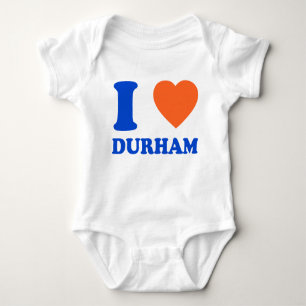 I Kärlek Durham Heart NC Bull City Gift T Shirt