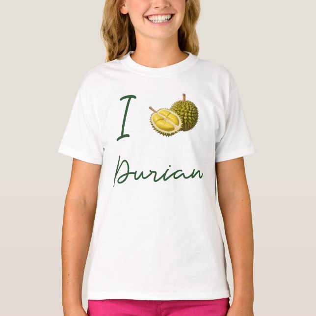 I Kärlek Durian T Shirt (Framsida)