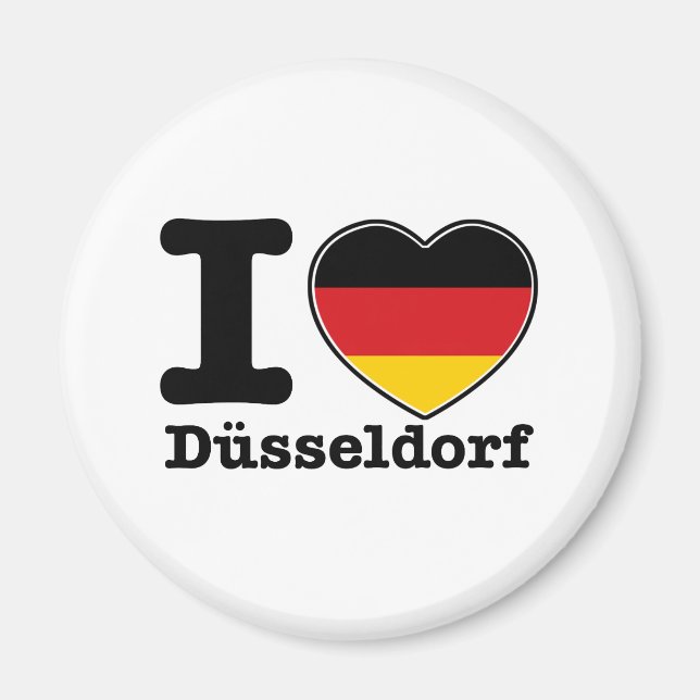 I kärlek Dusseldorf Magnet (Framsidan)