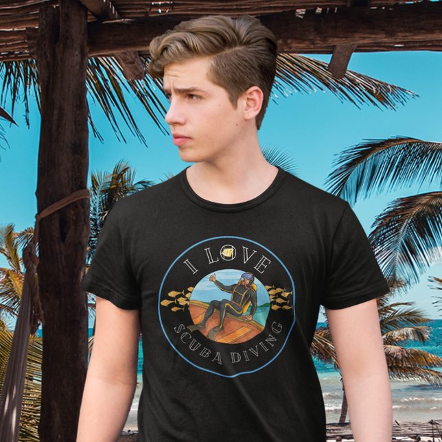 I KÄRLEK DYKA T SHIRT (Skapare uppladdad)