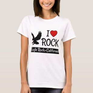 I Kärlek Eagle Sten California Red Heart T Shirt