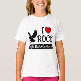 I Kärlek Eagle Sten California Red Heart T Shirt