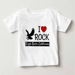 I Kärlek Eagle Sten California Red Heart T Shirt