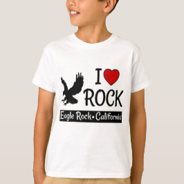 I Kärlek Eagle Sten California Red Heart T Shirt