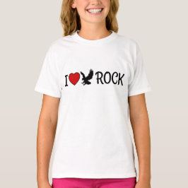 I Kärlek Eagle Sten California Red Heart T Shirt
