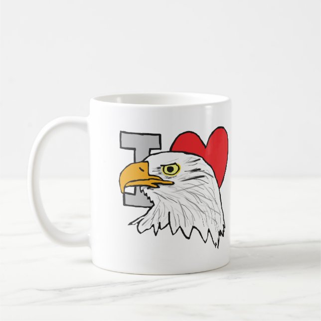 I Kärlek Eagles Kaffemugg (Vänster)