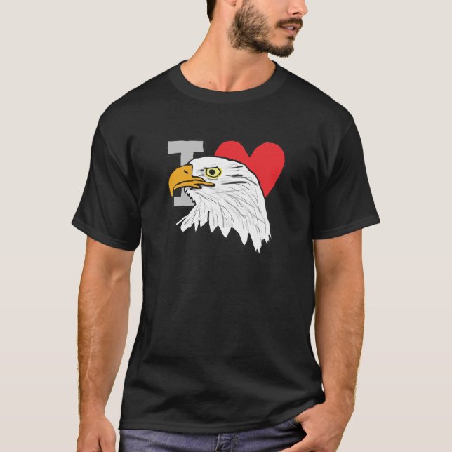 I Kärlek Eagles T Shirt (Framsida)