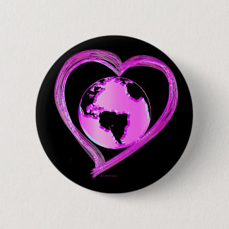 I KÄRLEK EARTH-serien (Rosa) Knapp