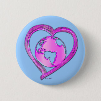 I KÄRLEK EARTH-serien (Rosa) Knapp