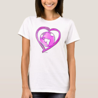 I KÄRLEK EARTH-serien (Rosa) T Shirt