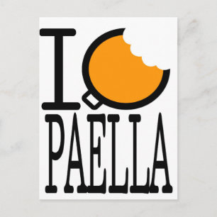 i kärlek eat paella vykort