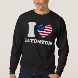 I kärlek Eatonton I hjärta Eatonton Lång Ärmad Tröja