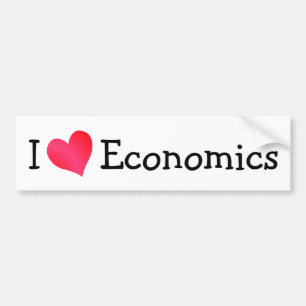 I Kärlek Economics Bildekal