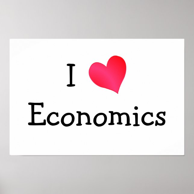 I Kärlek Economics Poster (Framsidan)