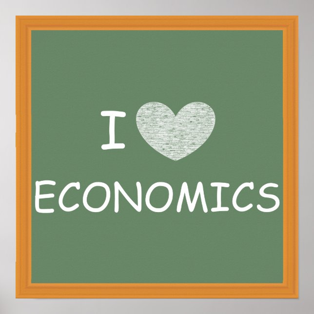 I Kärlek Economics Poster (Framsidan)