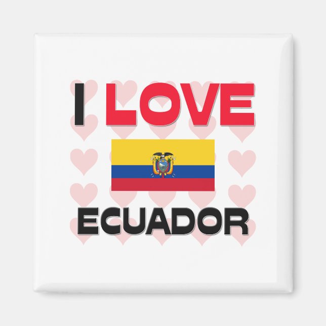 I Kärlek Ecuador Magnet (Framsidan)