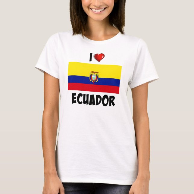 I Kärlek Ecuador T-shirt (Framsida)
