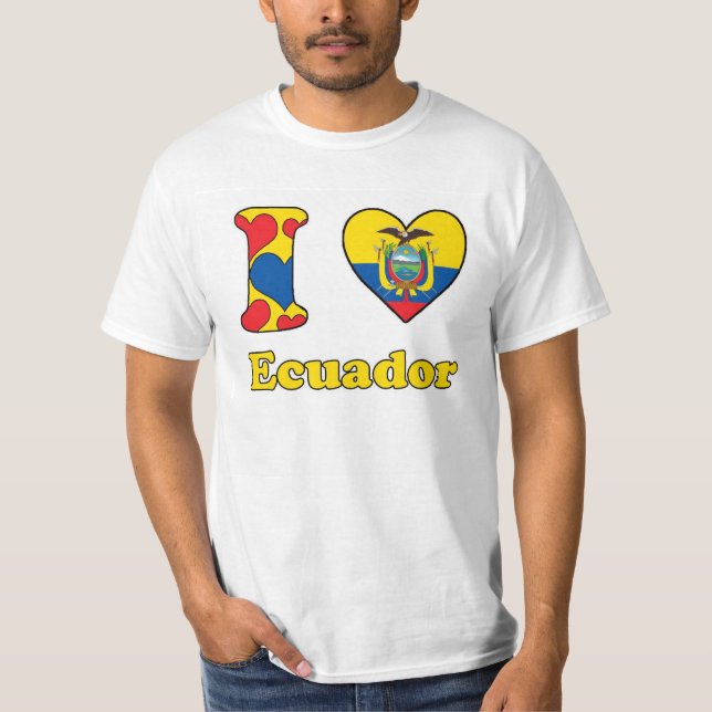 I kärlek Ecuador Tee Shirt (Framsida)