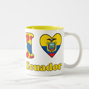 I kärlek Ecuador Två-Tonad Mugg