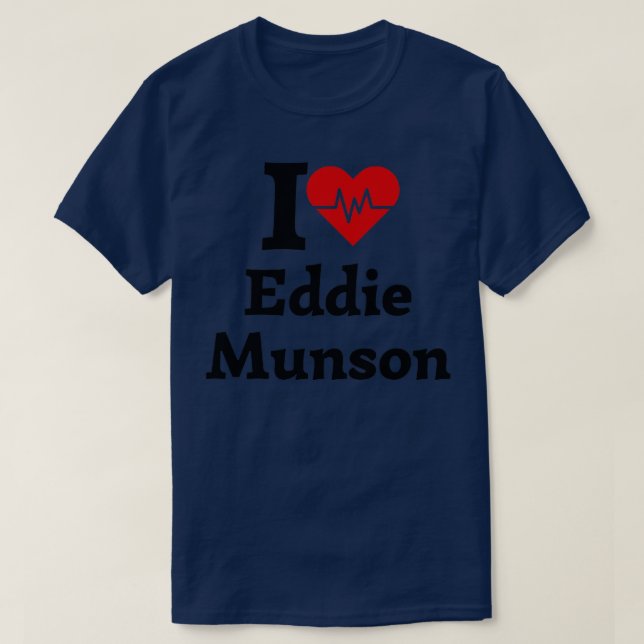 I kärlek Eddie Munson T Shirt (Design framsida)