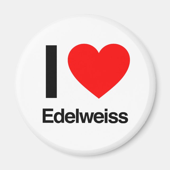 i kärlek edelweiss magnet (Framsidan)