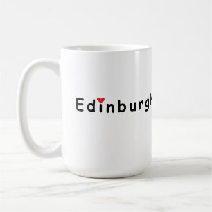 I kärlek Edinburgh Kaffemugg