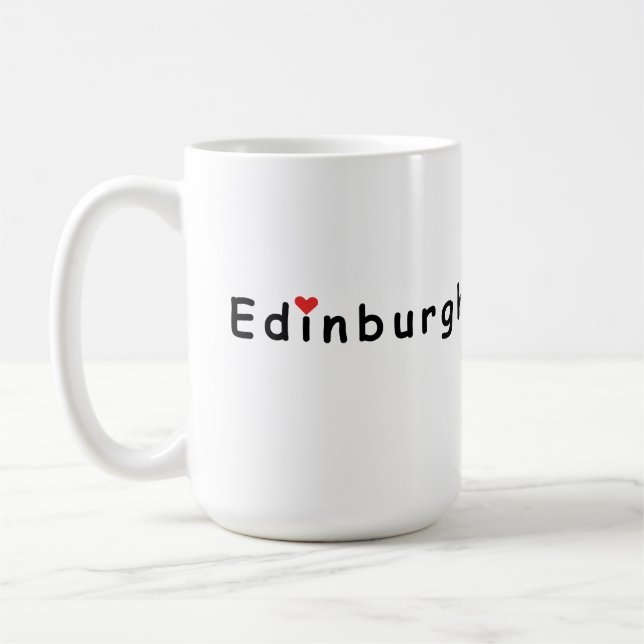 I kärlek Edinburgh Kaffemugg (Vänster)
