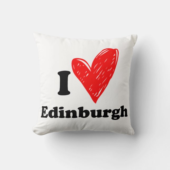 I kärlek Edinburgh Kudde (Framsida)