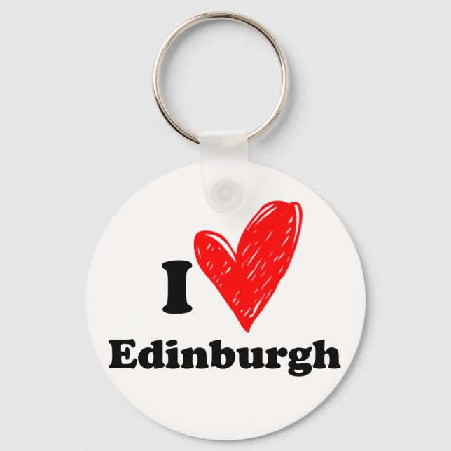 I kärlek Edinburgh Nyckelring (Framsida)