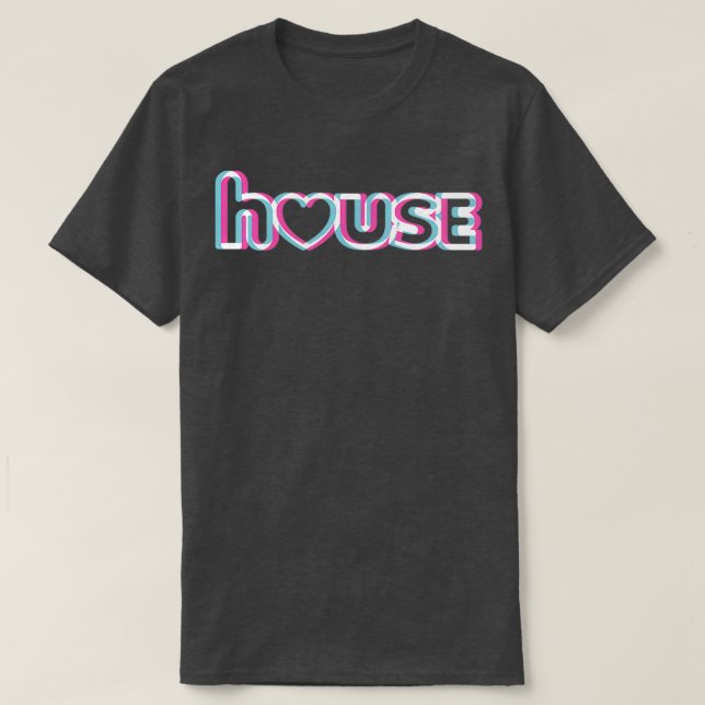 I Kärlek EDM Music I Kärlek House Music T Shirt (Design framsida)