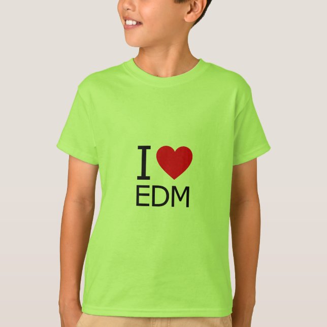 I KÄRLEK EDM TEE SHIRT (Framsida)