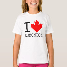 I Kärlek Edmonton, Alberta Canada Maple Löv Girl