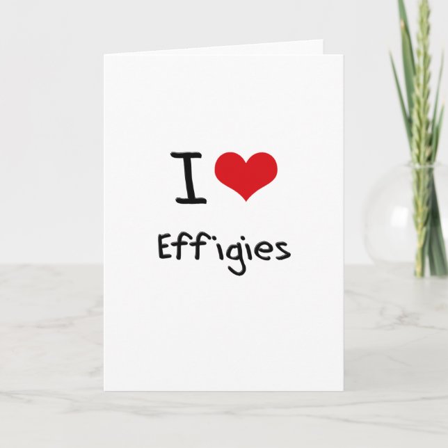 I kärlek Effigigies Kort (Framsida)